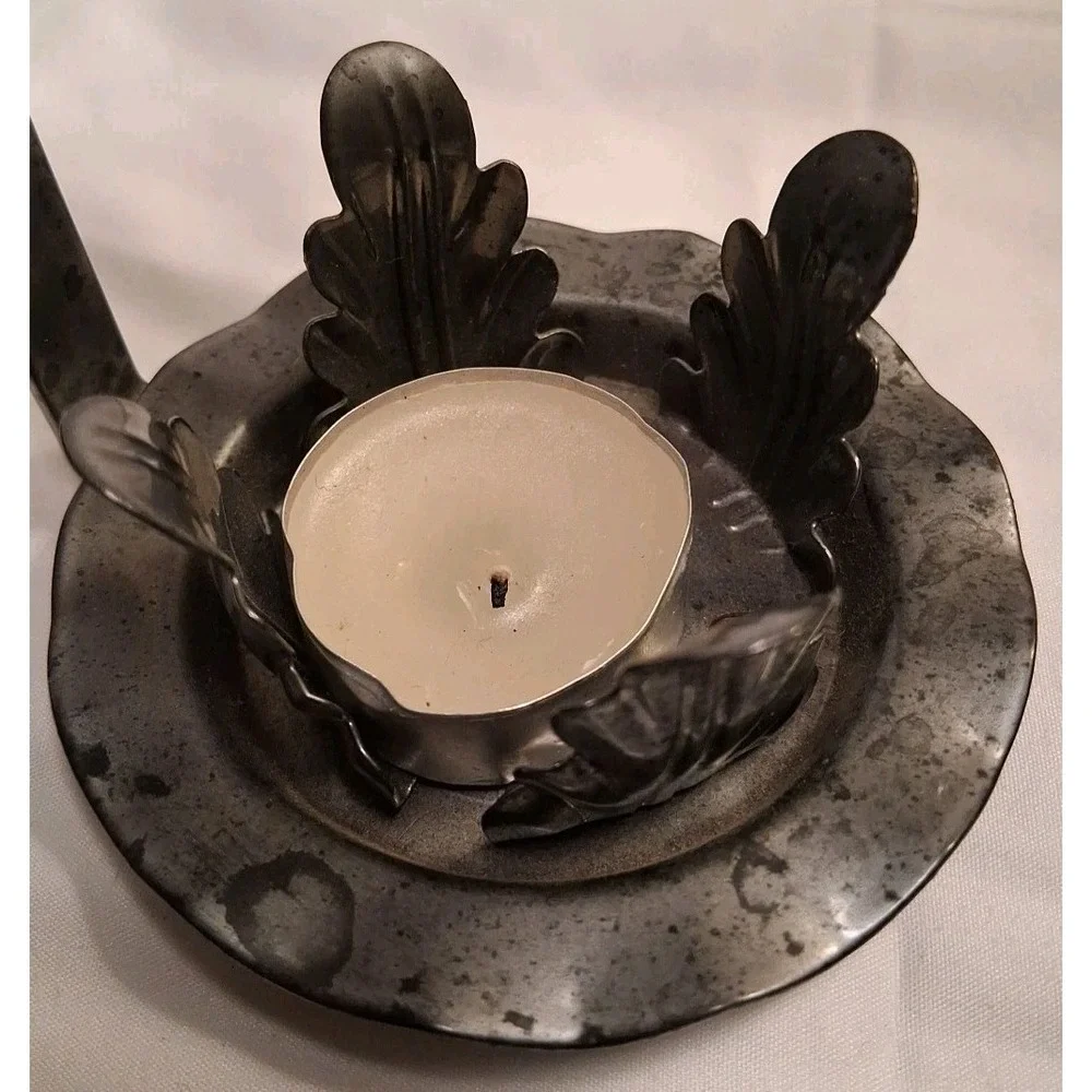 Silver Metal‎ Wall Sconce Candle Holder 8 7/8
